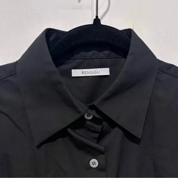 Renggli Short Sleeve Poplin Shirt In Ink Size Extra Small - Picture 8 of 11
